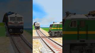 TRAINS CROSSING BUMPY BRANCHED TRACKS 😱 train [upl. by Hploda]