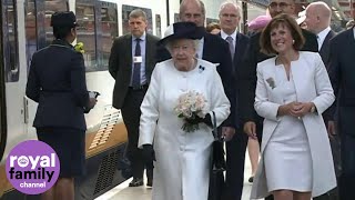 Queen travels to Paris by Eurostar for DDay anniversary [upl. by Nomrej600]