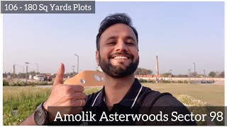 30 Acres Amolik Asterwoods Sector 98 Plots 106 180 Sq Yards Gated community with amenities [upl. by Yerg]