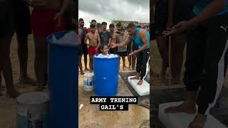 INDIAN ARMY TRENING GAILS 🥵😰🇮🇳🥶🔥🇮🇳armytraining armygirl [upl. by Einhpets]