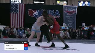 87 Kg Semis  Alan Vera New York Athletic Club Vs Zachary Braunagel Illinois Regional Training C [upl. by Esmerolda]