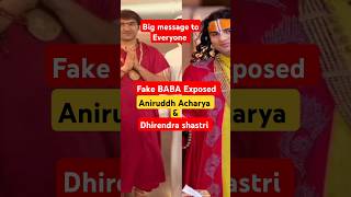 Aniruddh Acharya amp Dhirendra shastri Big Exposed sad shorts aniruddhacharyaji dhirendrashastri [upl. by Romeu375]