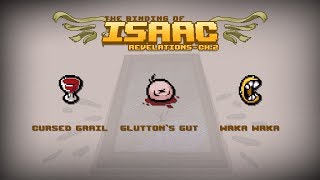 Binding of Isaac Revelation Item  Cursed Grail Gluttons Gut Waka Waka [upl. by Anihcak290]