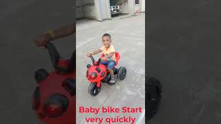 Baby bike Satart Quickly shorts babybiker bike cutebaby funny babyrider foryou [upl. by Lurleen]