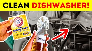 How To Clean Dishwasher With Vinegar and Baking Soda 5 Easy Steps [upl. by Anoirb858]