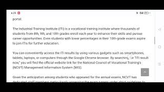 NCVT MIS ITI Result 2024 For August Month Exam Annual at wwwncvtmisgovin [upl. by Gavra752]