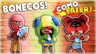 INCRÍVEL COMO FAZER BONECOS DE BRAWL STARS  REACT [upl. by Oremoh]