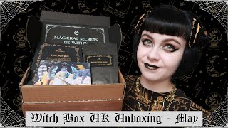 WITCH BOX UK UNBOXING  Mays Spellcraft Box  Witchy Subscription Box UK [upl. by Yob232]