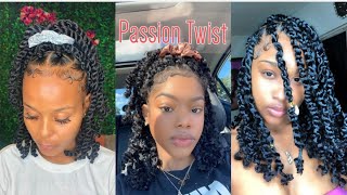 Passion Twist Hairstyles 🦋💛 [upl. by Leind]