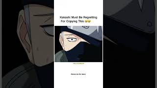 Kakashi most be regretting for copying this 😬😂 [upl. by Eicats]