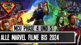 Alle MARVEL FILME bis 2024 – Das sind die Phasen 4 und 5 im MCU onsXreen [upl. by Ardnak]