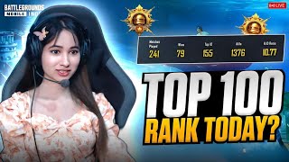 CONQUEROR TOP 100 LIVE😱CHICKEN EVERY MATCH😱💥BGMI LIVE bgmilive girlgamer pubgmobile [upl. by Ahsatniuq]