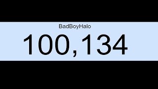 BadBoyHalo crying when we got him to 100000 subscribers [upl. by Hamrah]