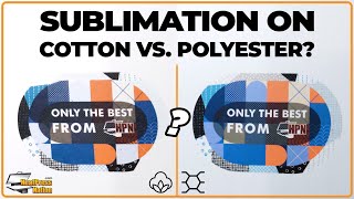 Sublimation On Cotton Vs Polyester TShirts [upl. by Oeniri]