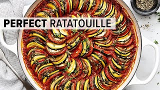 PERFECT RATATOUILLE  A Super Tasty Vegetarian Recipe [upl. by Burleigh]