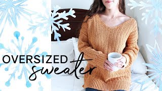 How to Crochet an Oversized Sweater [upl. by Fionna599]