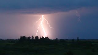 SkidmoreMaryville MO  Evening Cold Front Produces Line Thunderstorm amp Inane Lightning 8292024 [upl. by Ammon819]