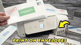 How to Print on Envelopes With Any Epson EcoTank Printer [upl. by Gorman]