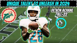 Film Breakdown How DeVon Achanes Receiving Role will EVOLVE in 2024 [upl. by Alehtse]