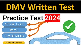 DMV Written Test 2024 Permit Practice Test Questions Answers [upl. by Nitsej841]