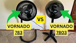 Vornado Pedestal Fan COMPARISON  Vornado 783 vs Vornado 7803 [upl. by Edobalo]