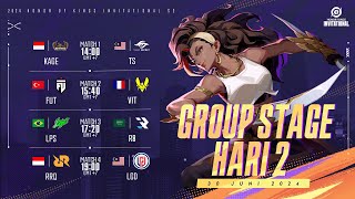 ID Honor of Kings Invitational Season 2 Group Stage Hari 2  Persaingan Semakin Memanas [upl. by Micro706]