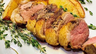 Seared Duck Breast With Apples  15 minutes recipe  18 [upl. by Legnalos]