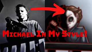 Drawing Michael Myers in Timelapse Making Nightmares Adorable [upl. by Kiyohara]