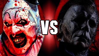 Michael Myers Vs Art the Clown Halloween vs Terrifier  Movie Skit [upl. by Behrens194]