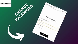 how to change grailed password [upl. by Rehpatsirhc]