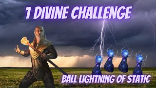 dead in 324 Ball Lightning of Static Hierophant  1 Div Challenge  PoE 323 Affliction [upl. by Sikras]