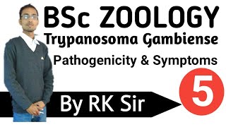 Zoology Trypanosoma Gambiense Pathogenicity and Symptoms of Trypanosoma GambienseBSc [upl. by Assilanna]