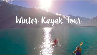 Winter Kayak Tour  Interlaken Switzerland [upl. by Erdnoed603]