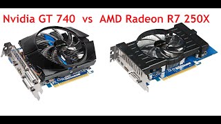 ✅AMD Radeon R7 250X vs Nvidia GeForce GT 740 Benchmark Review [upl. by Nitnert907]