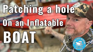 How to  Repair an inflatable boat  Hypalon or PVC [upl. by Chill]