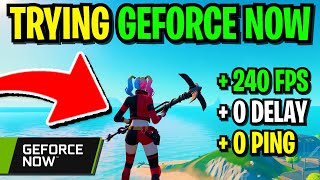 Trying Geforce Now Fortnite 🔥 Best Fortnite Season 7 Geforce Now Settings [upl. by Esilanna]