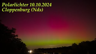 Polarlichter 10102024  Cloppenburg  Canon R6  Aurora Borealis [upl. by Acey]