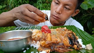 Enjoy to eat one of my favourite tender fish with extra gravy  kingchili  Moakhah vlogs [upl. by Jung]