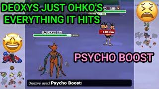 Deoxys OHKOs Everything Pokemon Showdown Random Battles High Ladder [upl. by Yelahc755]