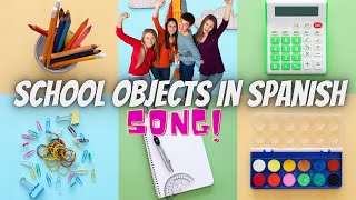 Memorize School Objects Singing in Spanish NEW SONG [upl. by Lowell577]