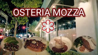 V52 🇺🇲OSTERIA MOZZA upscale Italian cuisine  One Michelin Starred restaurant in Los Angeles [upl. by Iloj]