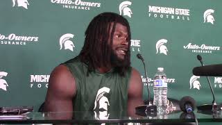 Michigan State linebacker Jordan Turner on loss to Boston College [upl. by Intosh]