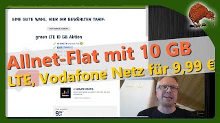 VodafoneNetz AllnetFlat mit 10 GB LTE unter 10 Euro [upl. by Klump]