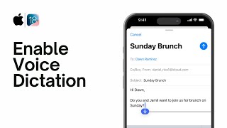 How To Enable Voice Dictation On iPhone  Use Text Dictation With Voice on iOS 18 [upl. by Norbie487]