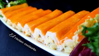 Palitos de cangrejo o SURIMI rellenos 😋 [upl. by Nageet479]