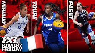 Who is Frances Top Womens 3x3 Player  Hériaud vs Touré vs Paget  FIBA 3x3 Rivalry Friday [upl. by Youngran]