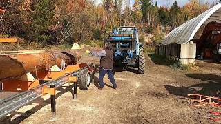 Getting more experience on handling Big Logs on the Norwood Sawmill [upl. by Dot129]