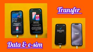 data and esim transfer from old to new iPhone [upl. by Ppilihp]