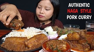 AUTHENTIC NAGA STYLE PORK CURRY MUKBANG🔥🔥🔥 [upl. by Wilhelmina]