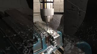 PRECISION DRILLING ON A MILLING MACHINE DRILLING MANIFOLD PART  WORKSHOP JOB FACTORY [upl. by Morrissey]